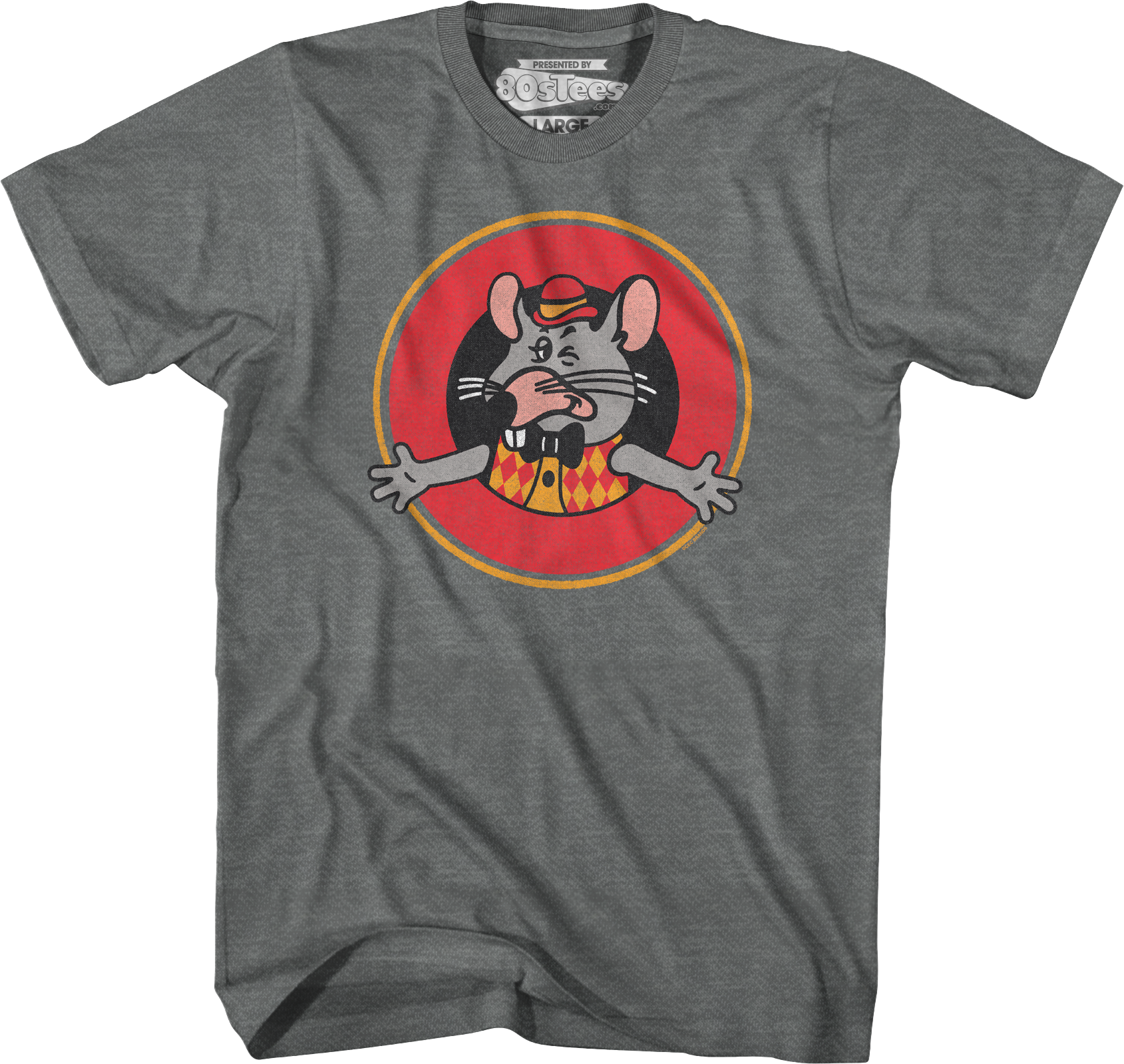 Retro Chuck E. Cheese T-Shirt Hoodie, Sweatshirt | CiraTrend.com (Image 1)