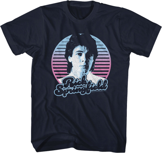 Retro Circle Rick Springfield T-Shirt