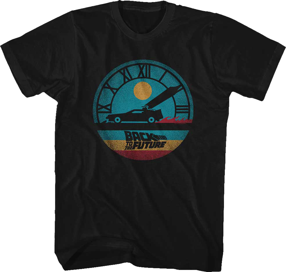 Retro Clock Back To The Future T-Shirt Hoodie, Sweatshirt | CiraTrend.com (Image 1)