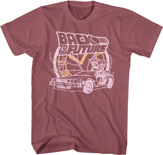 Retro Clock Collage Back To The Future T-Shirt