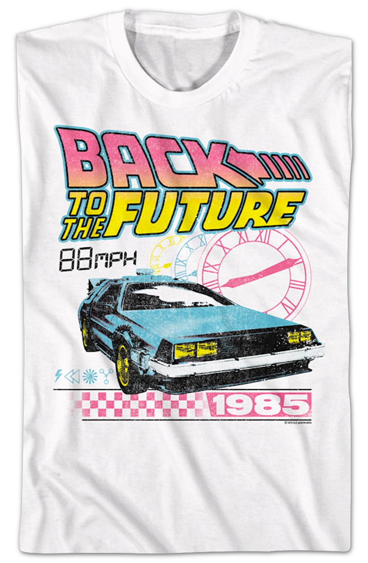 Retro Clocks Back To The Future T-Shirt