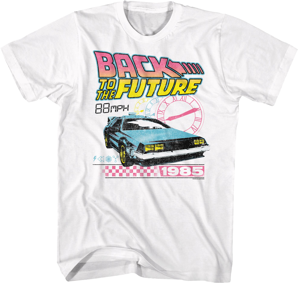 Retro Clocks Back To The Future T-Shirt
