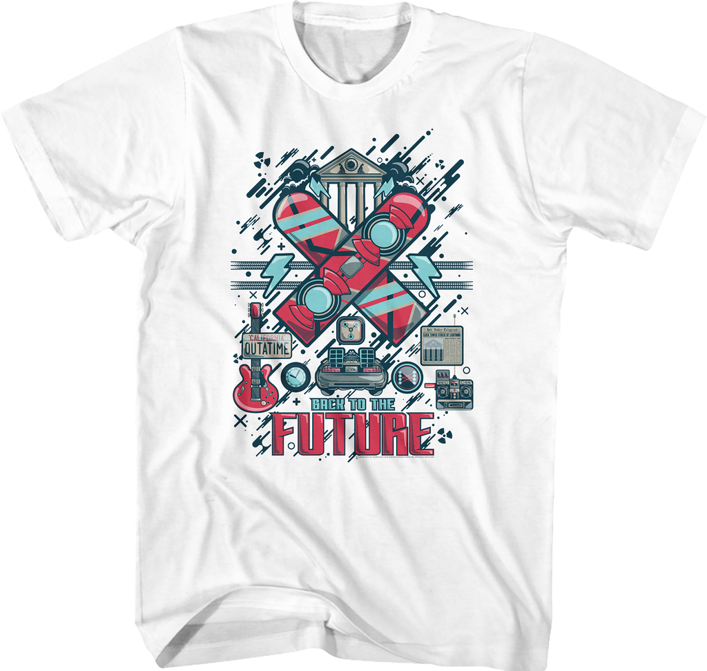 Retro Collage Back To The Future T-Shirt Hoodie, Sweatshirt | CiraTrend.com (Image 1)