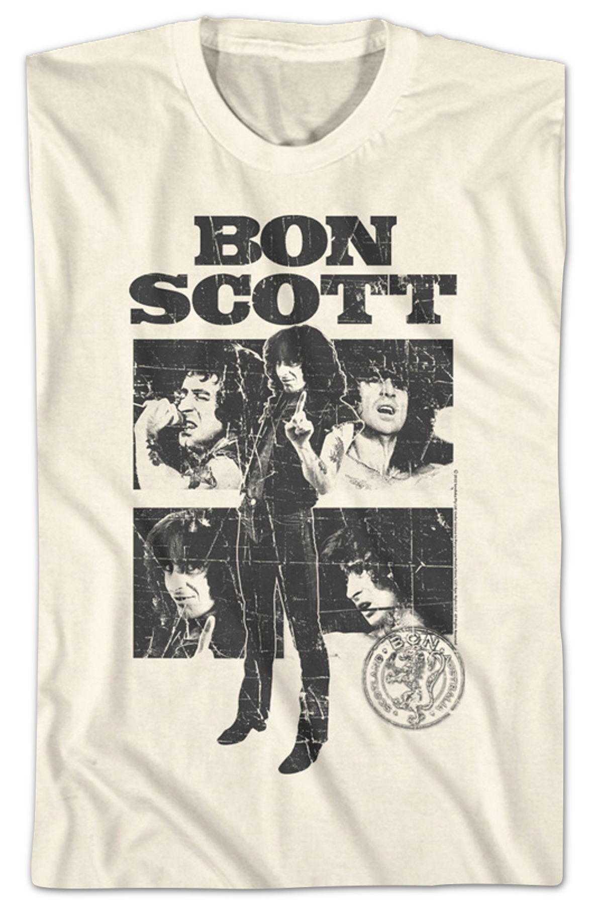 Retro Collage Bon Scott T-Shirt