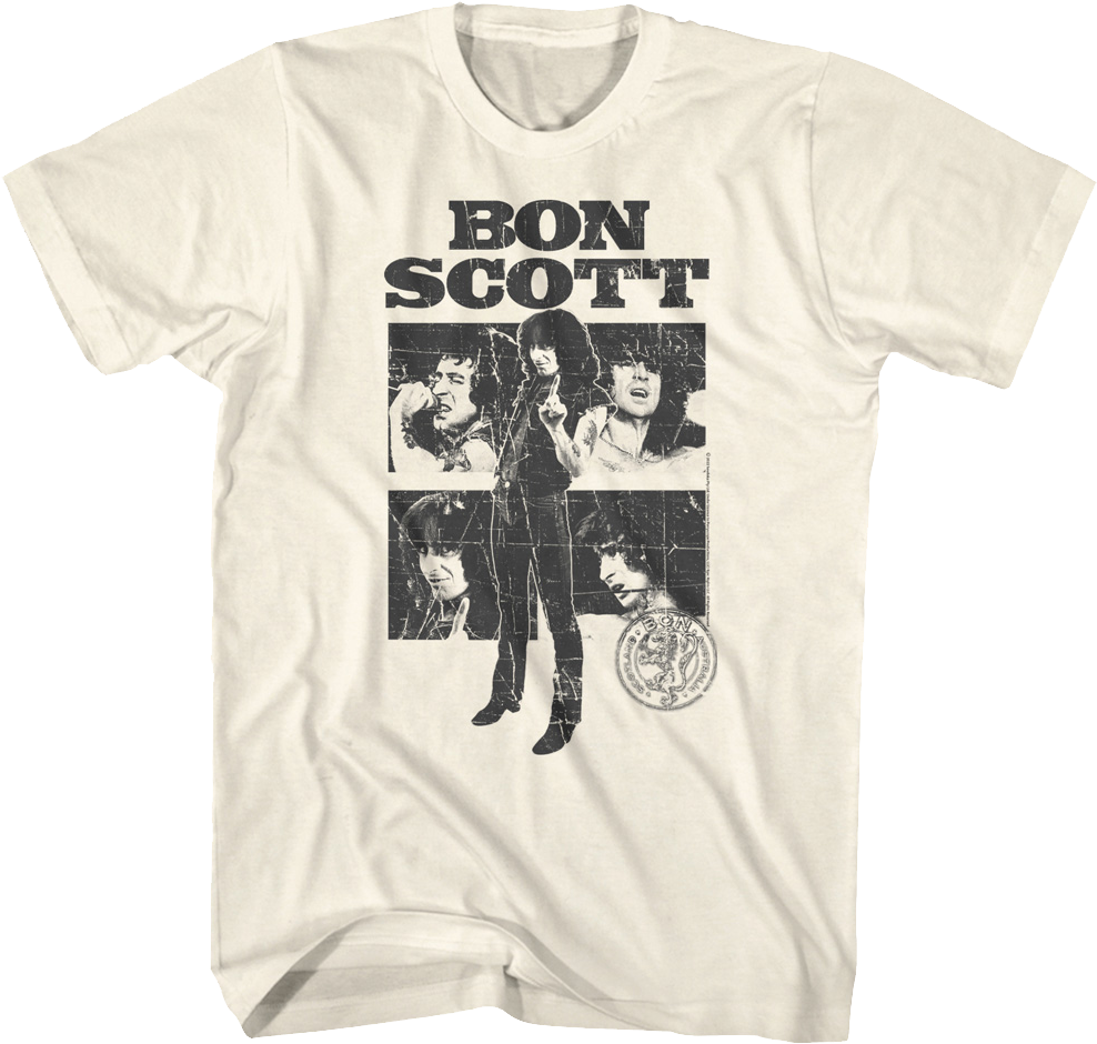 Retro Collage Bon Scott T-Shirt Hoodie, Sweatshirt | CiraTrend.com (Image 1)