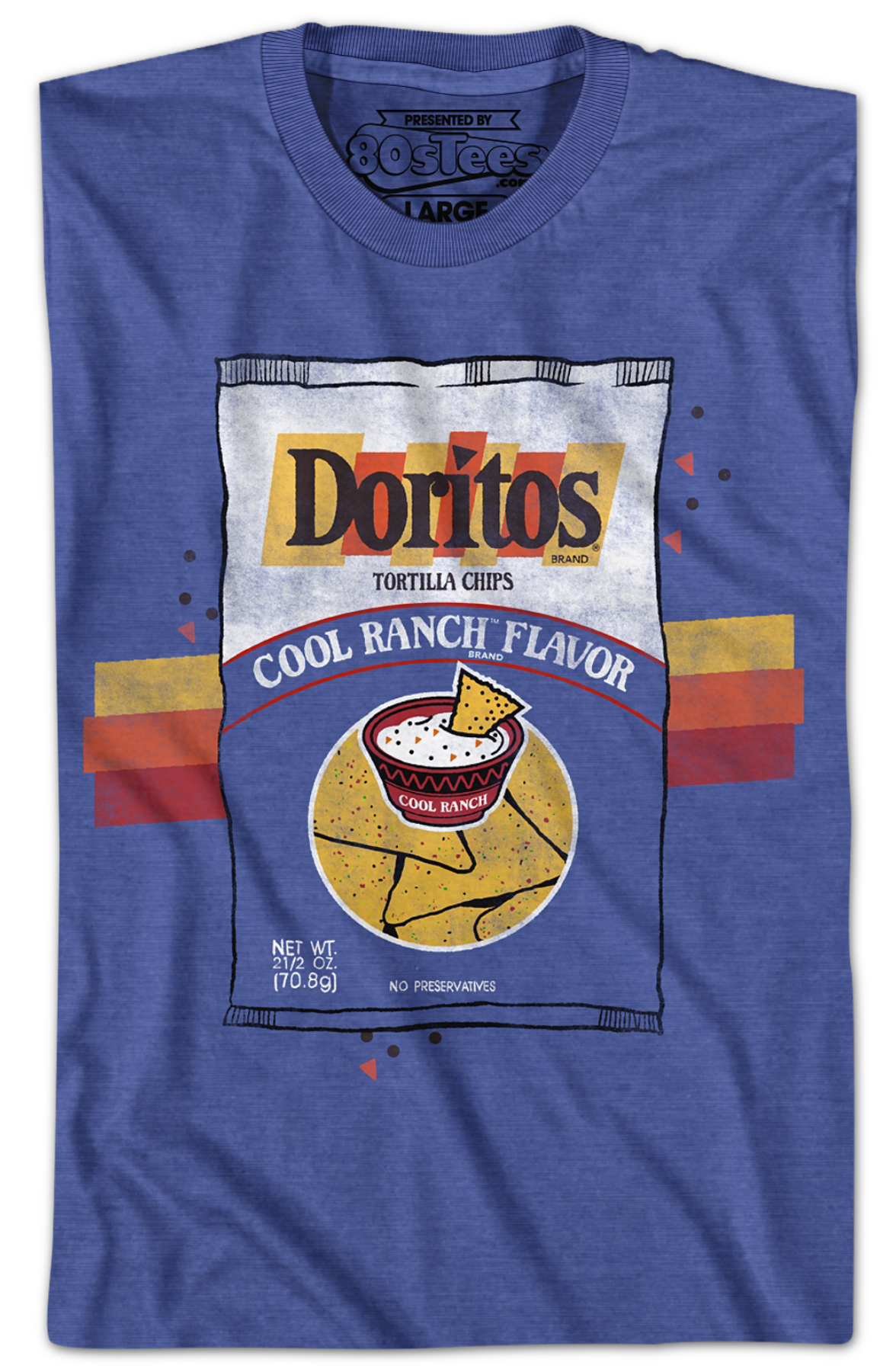 Retro Cool Ranch Flavor Doritos T-Shirt Hoodie, Sweatshirt | CiraTrend.com (Image 2)