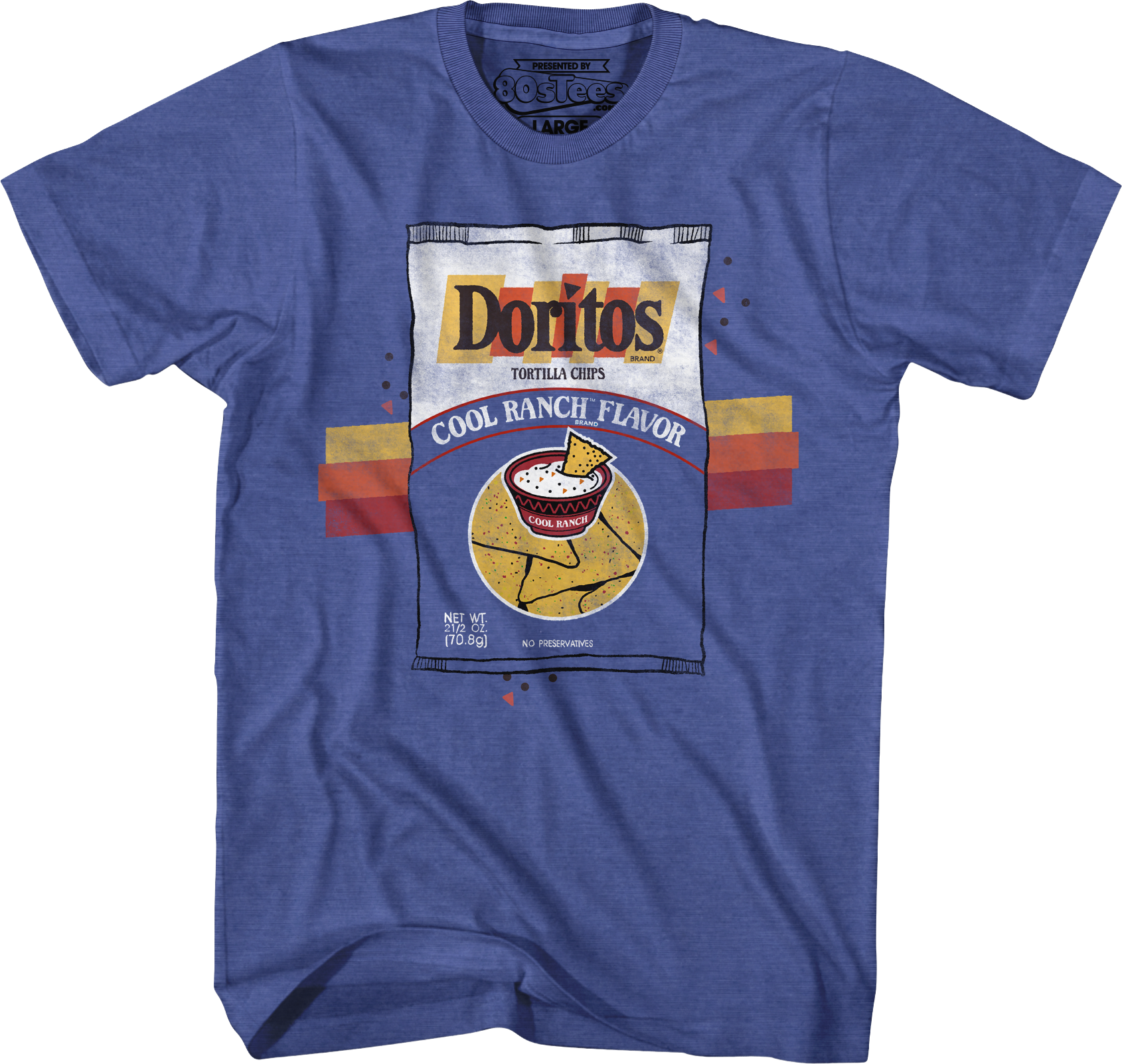 Retro Cool Ranch Flavor Doritos T-Shirt Hoodie, Sweatshirt | CiraTrend.com (Image 1)