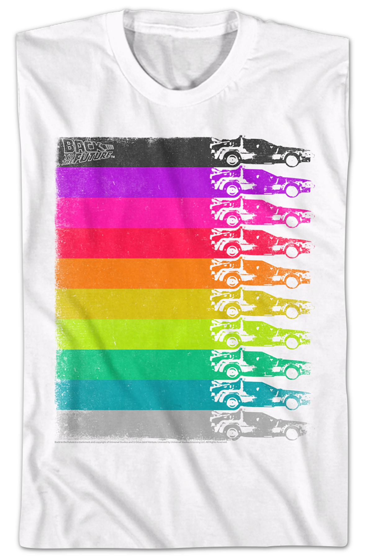 Retro DeLorean Colors Back To The Future T-Shirt Hoodie, Sweatshirt | CiraTrend.com (Image 2)