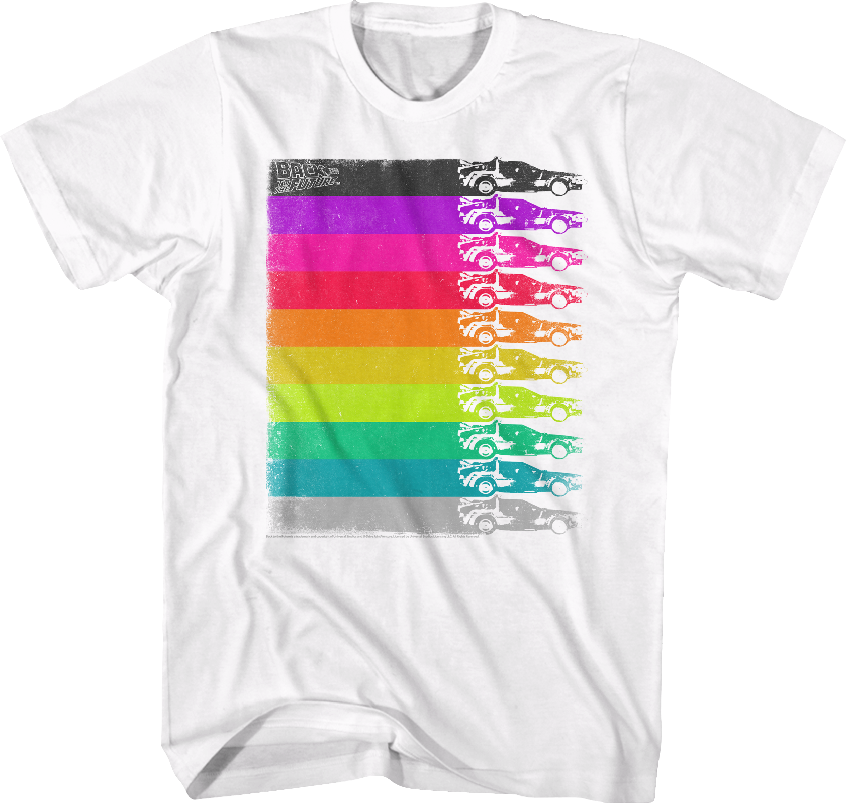 Retro DeLorean Colors Back To The Future T-Shirt Hoodie, Sweatshirt | CiraTrend.com (Image 1)