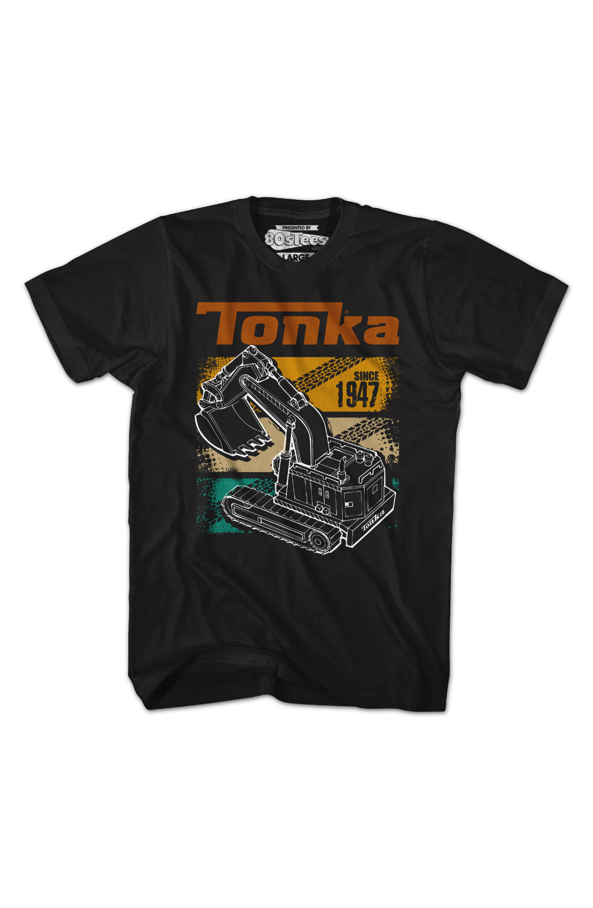 Retro Digger Track Panels Tonka T-Shirt Hoodie, Sweatshirt | CiraTrend.com (Image 2)