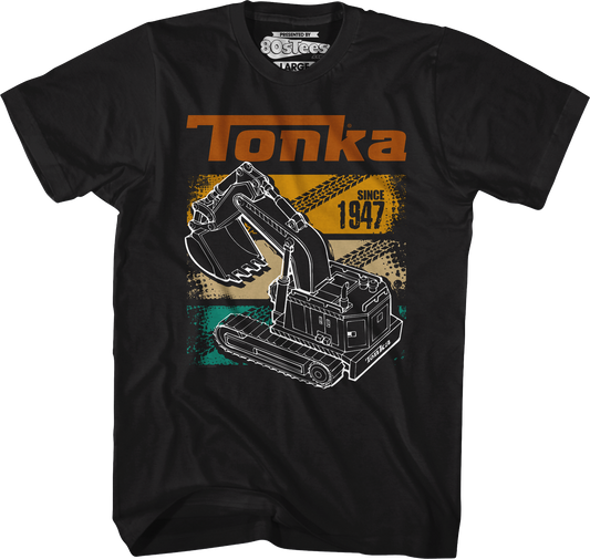 Retro Digger Track Panels Tonka T-Shirt