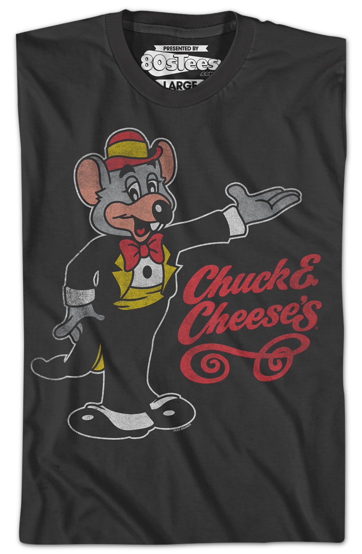 Retro Distressed Chuck E. Cheese T-Shirt Hoodie, Sweatshirt | CiraTrend.com (Image 2)