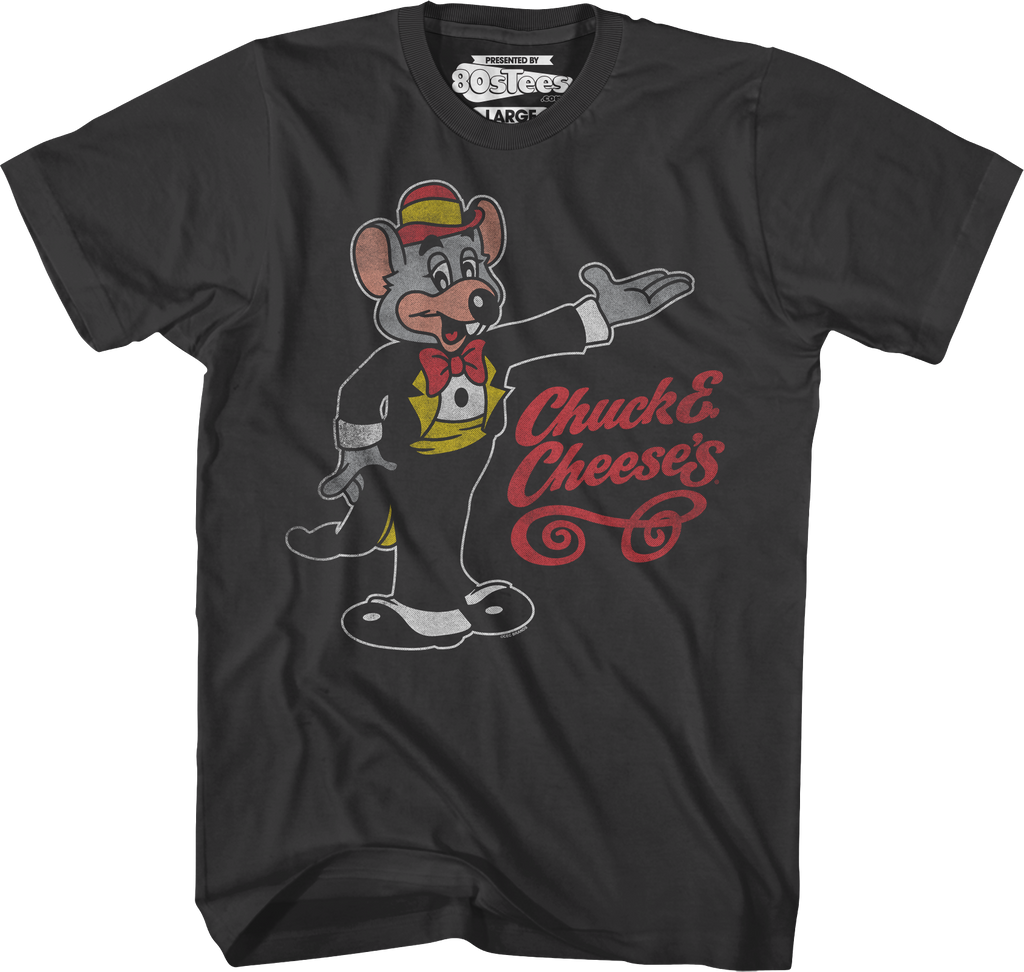 Retro Distressed Chuck E. Cheese T-Shirt Hoodie, Sweatshirt | CiraTrend.com (Image 1)