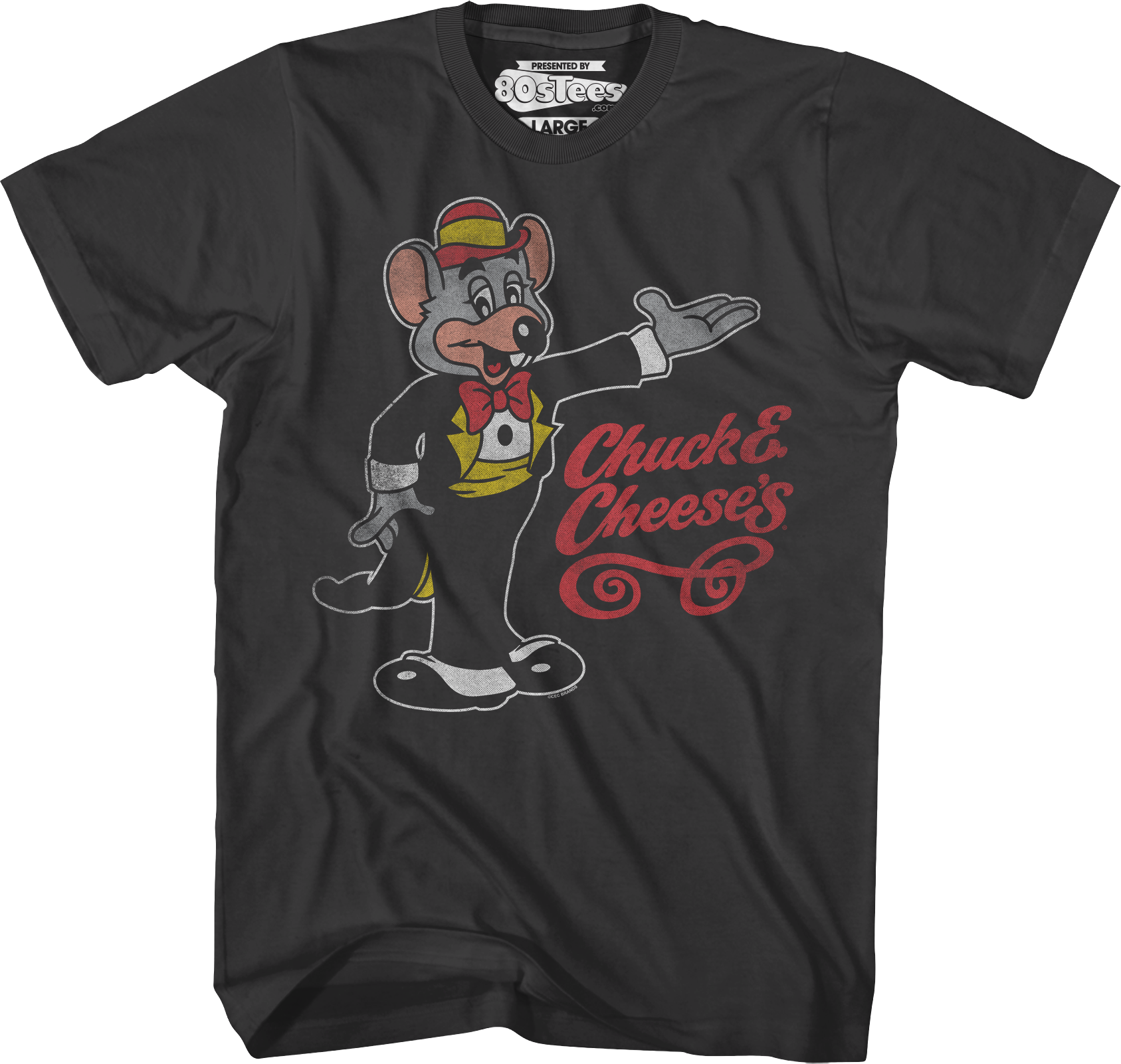 Retro Distressed Chuck E. Cheese T-Shirt Hoodie, Sweatshirt | CiraTrend.com (Image 1)
