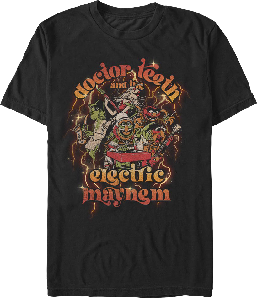Retro Doctor Teeth And The Electric Mayhem Muppets T-Shirt Hoodie, Sweatshirt | CiraTrend.com (Image 1)
