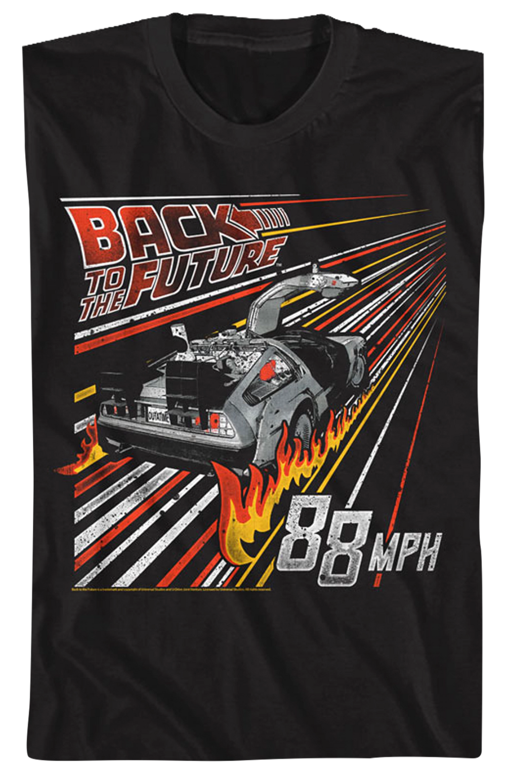 Retro Fire Tracks Back To The Future T-Shirt Hoodie, Sweatshirt | CiraTrend.com (Image 2)