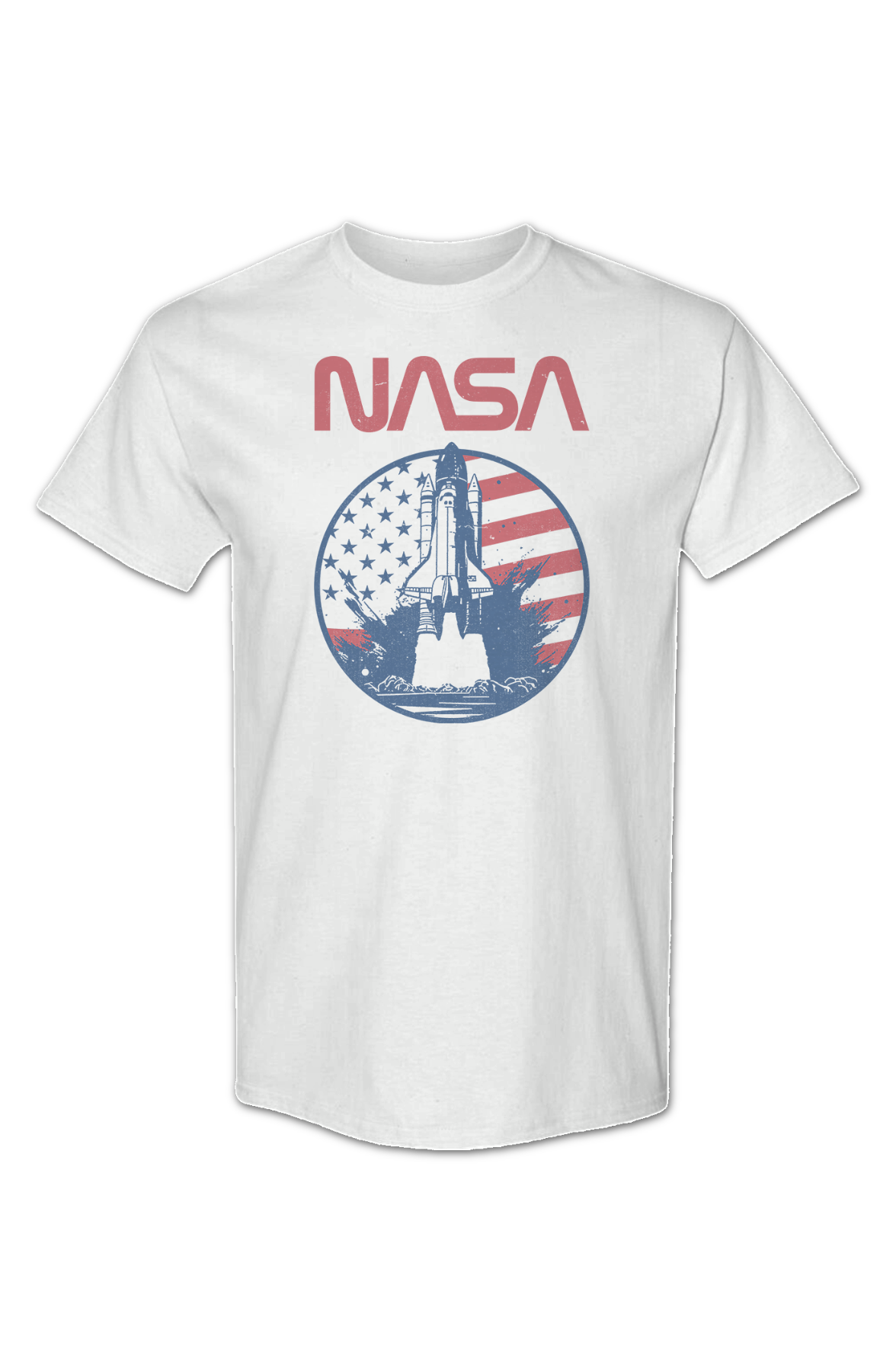 Retro Flag Blastoff NASA T-Shirt Hoodie, Sweatshirt | CiraTrend.com (Image 2)