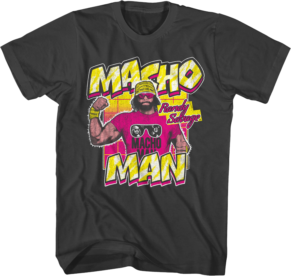 Retro Flex Macho Man Randy Savage T-Shirt Hoodie, Sweatshirt | CiraTrend.com (Image 1)