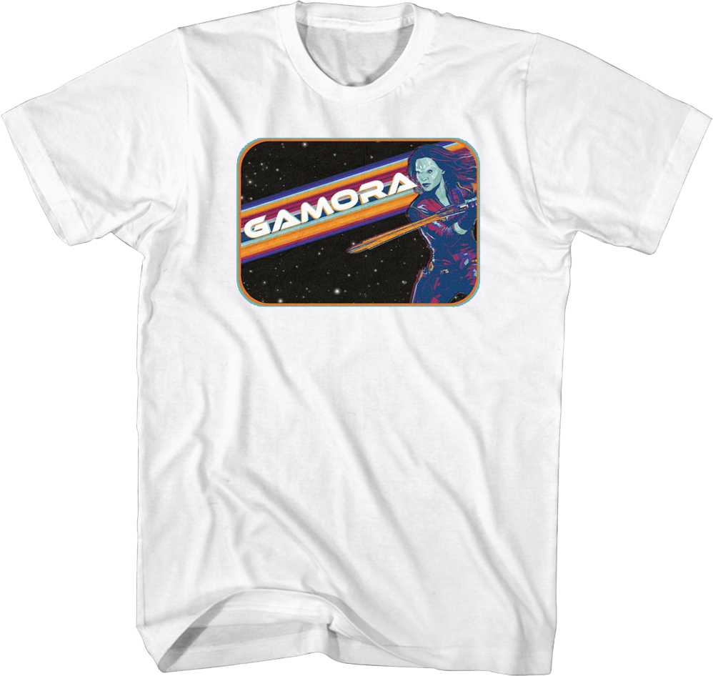 Retro Gamora Guardians Of The Galaxy Vol. 3 T-Shirt Hoodie, Sweatshirt | CiraTrend.com (Image 1)