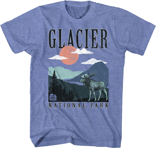 Retro Glacier National Park T-Shirt
