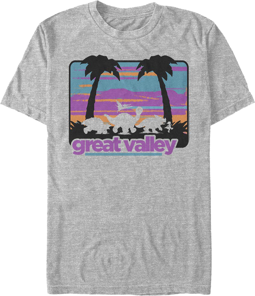 Retro Great Valley Silhouettes Land Before Time T-Shirt Hoodie, Sweatshirt | CiraTrend.com (Image 1)
