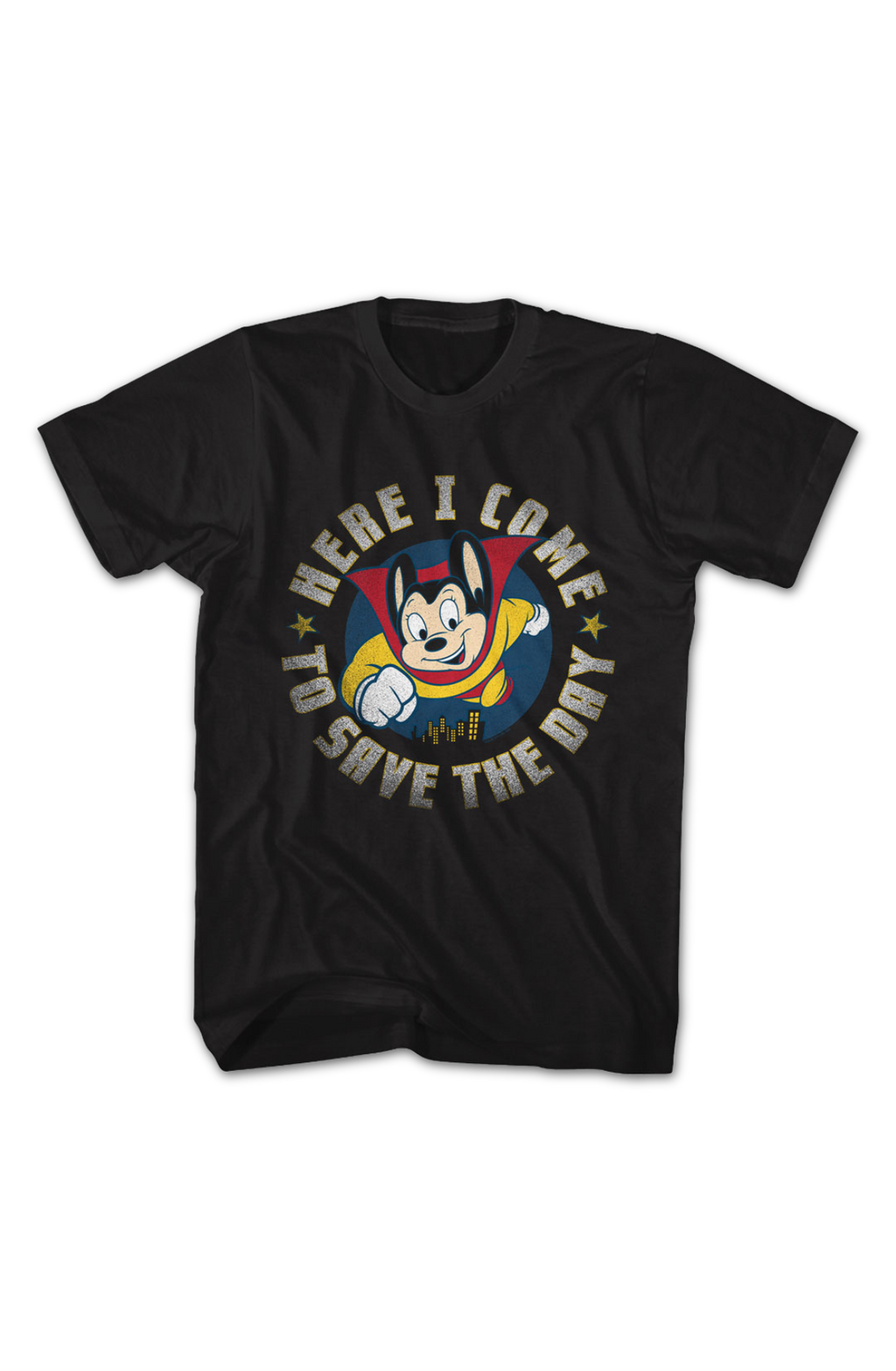 Retro Here I Come To Save The Day Mighty Mouse T-Shirt Hoodie, Sweatshirt | CiraTrend.com (Image 2)