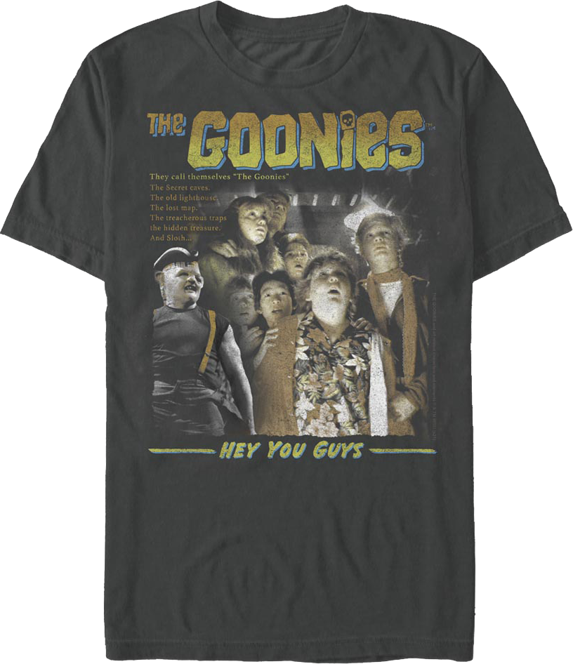 Retro Hey You Guys Goonies T-Shirt Hoodie, Sweatshirt | CiraTrend.com (Image 1)