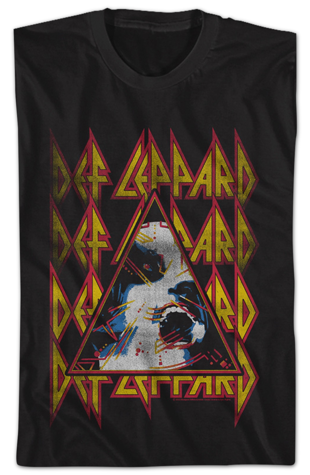 Retro Hysteria Triangle Def Leppard T-Shirt Hoodie, Sweatshirt | CiraTrend.com (Image 2)