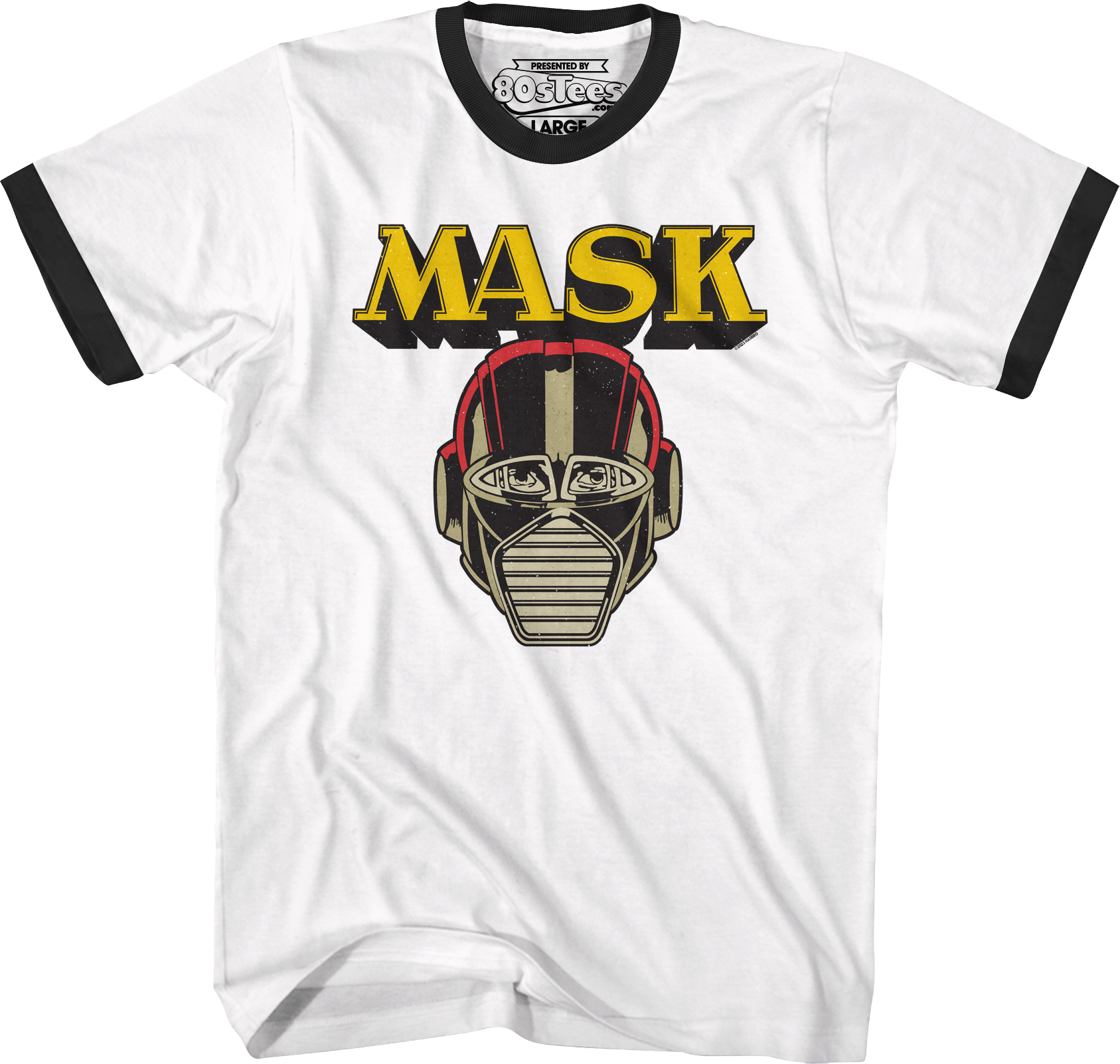 Retro Icon MASK Ringer Shirt Hoodie, Sweatshirt | CiraTrend.com (Image 1)