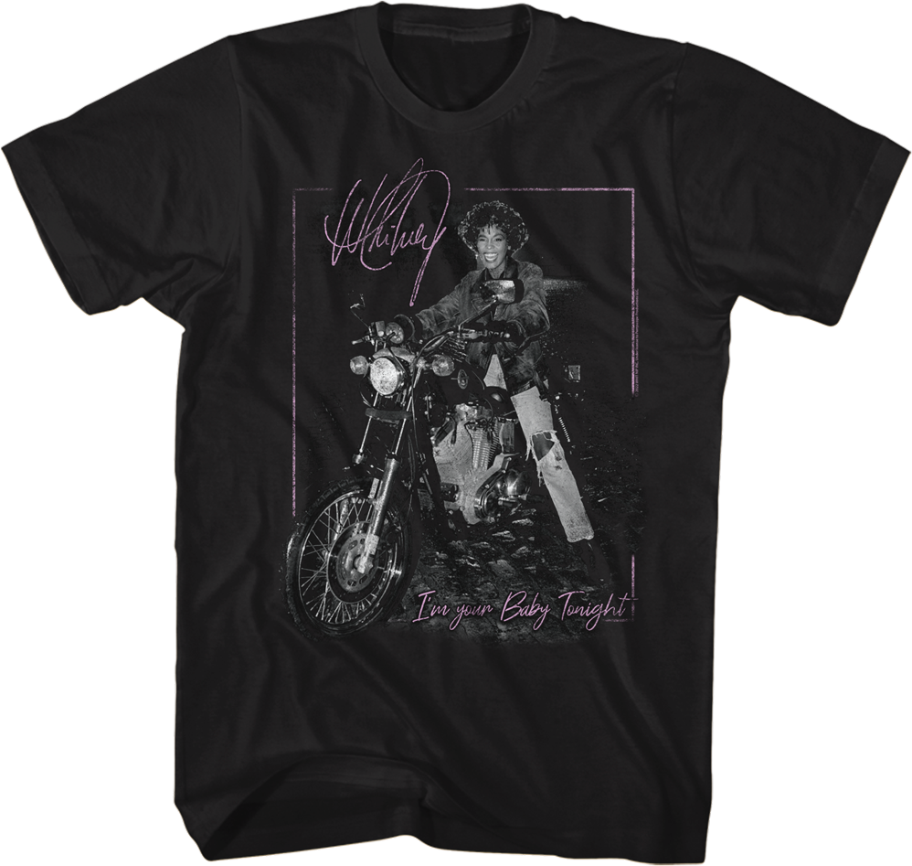 Retro I'm Your Baby Tonight Whitney Houston T-Shirt Hoodie, Sweatshirt | CiraTrend.com (Image 1)