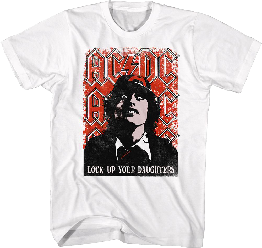 Retro Lock Up Your Daughters ACDC Shirt Hoodie, Sweatshirt | CiraTrend.com (Image 1)
