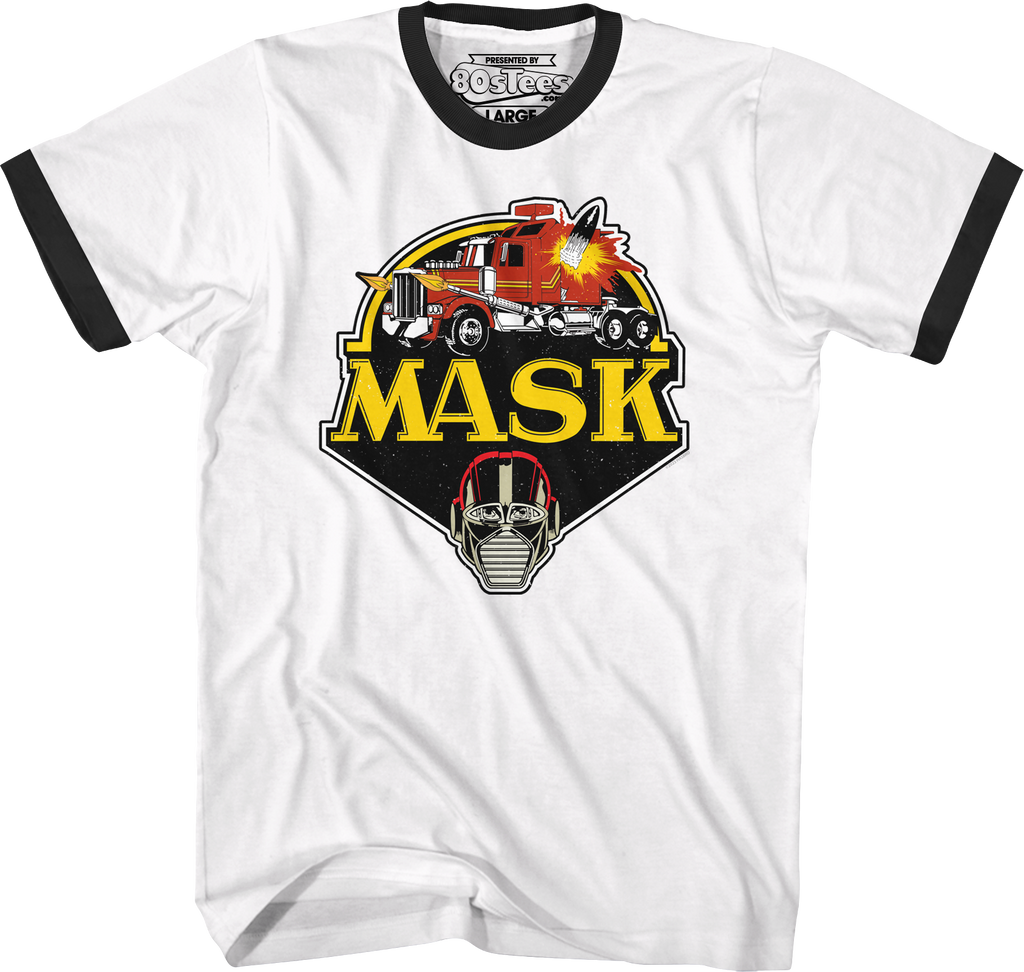 Retro Logo MASK Ringer Shirt Hoodie, Sweatshirt | CiraTrend.com (Image 1)