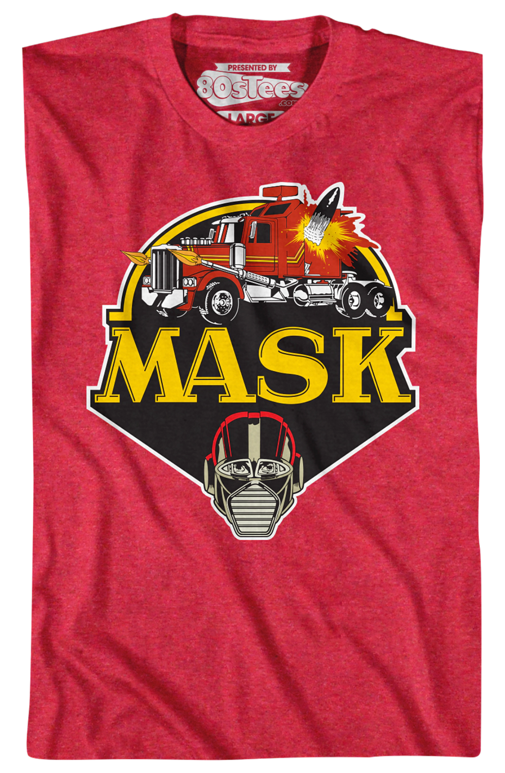 Retro Red Logo MASK Shirt Hoodie, Sweatshirt | CiraTrend.com (Image 2)