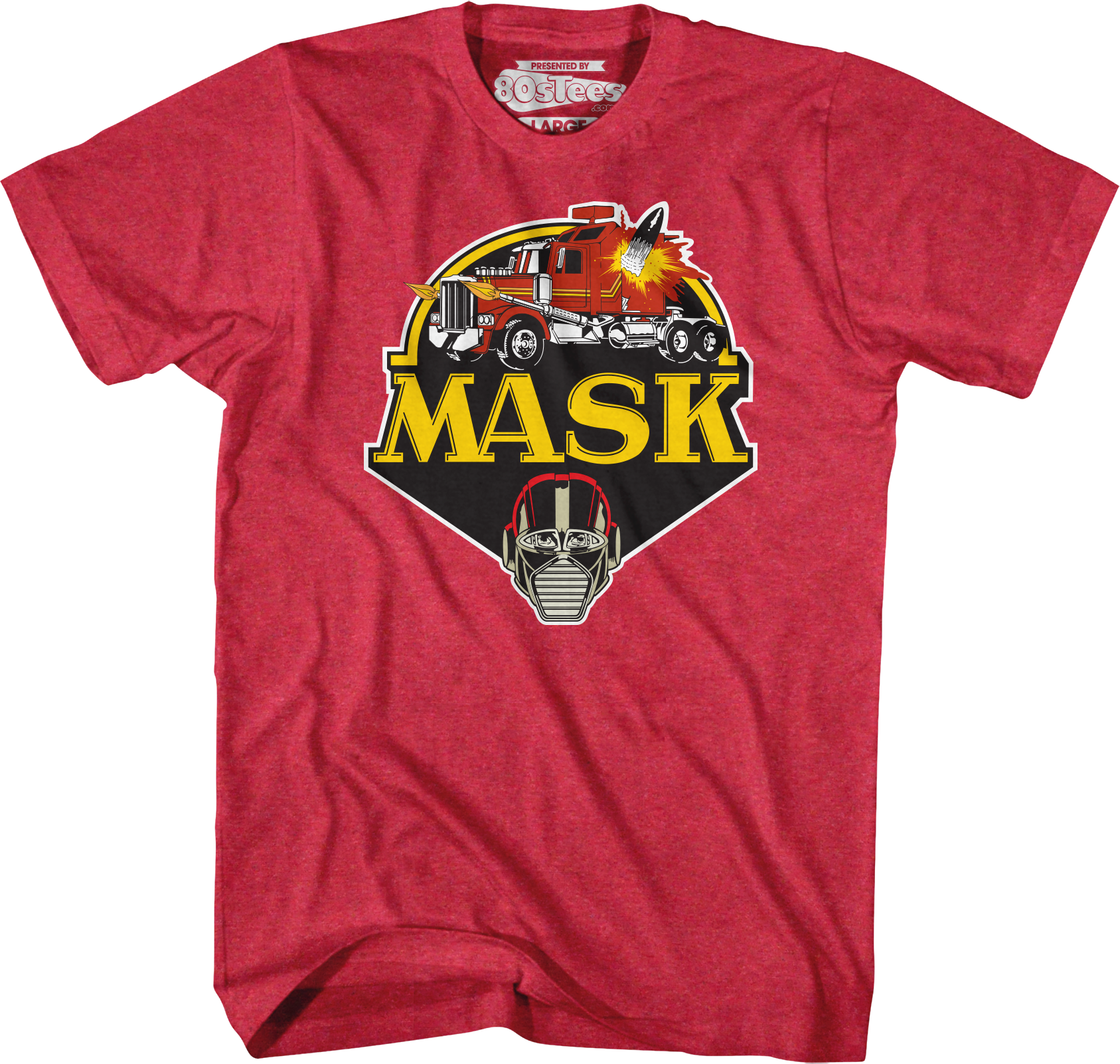 Retro Red Logo MASK Shirt Hoodie, Sweatshirt | CiraTrend.com (Image 1)