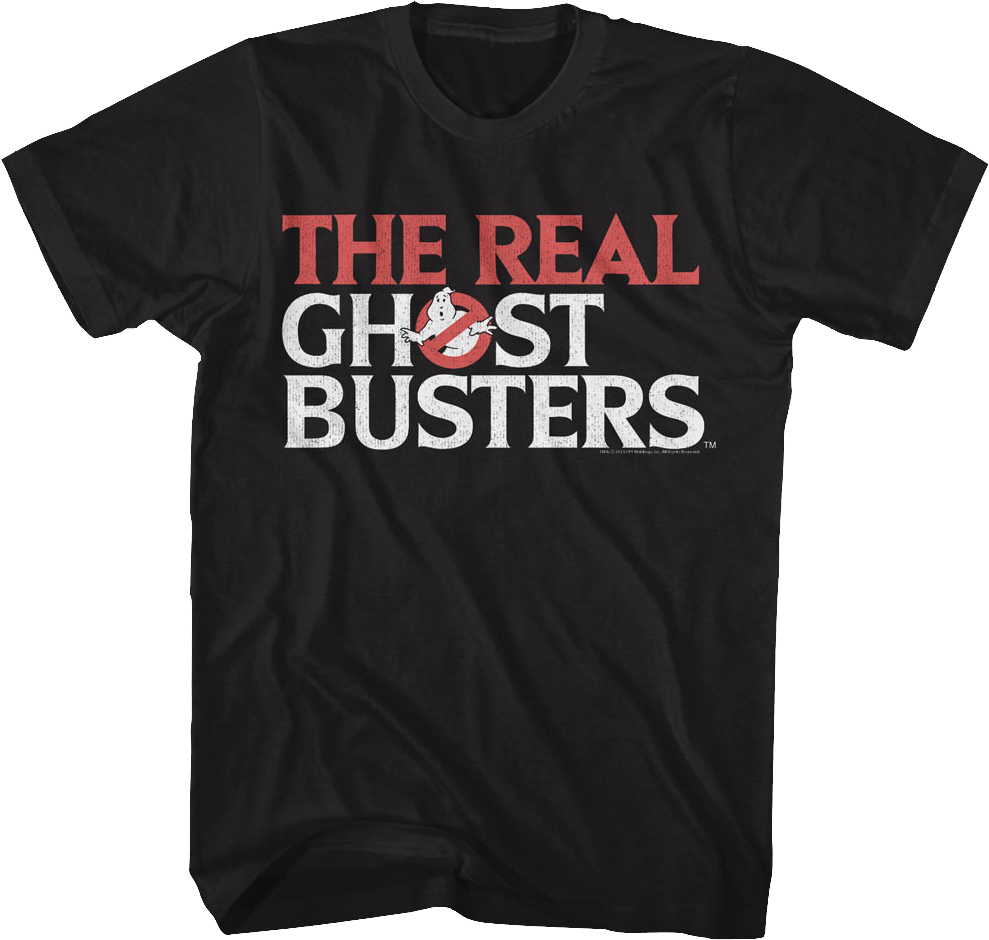 Retro Logo Real Ghostbusters T-Shirt Hoodie, Sweatshirt | CiraTrend.com (Image 1)