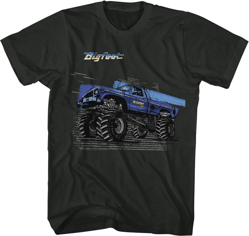 Retro Monster Truck Bigfoot T-Shirt Hoodie, Sweatshirt | CiraTrend.com (Image 1)
