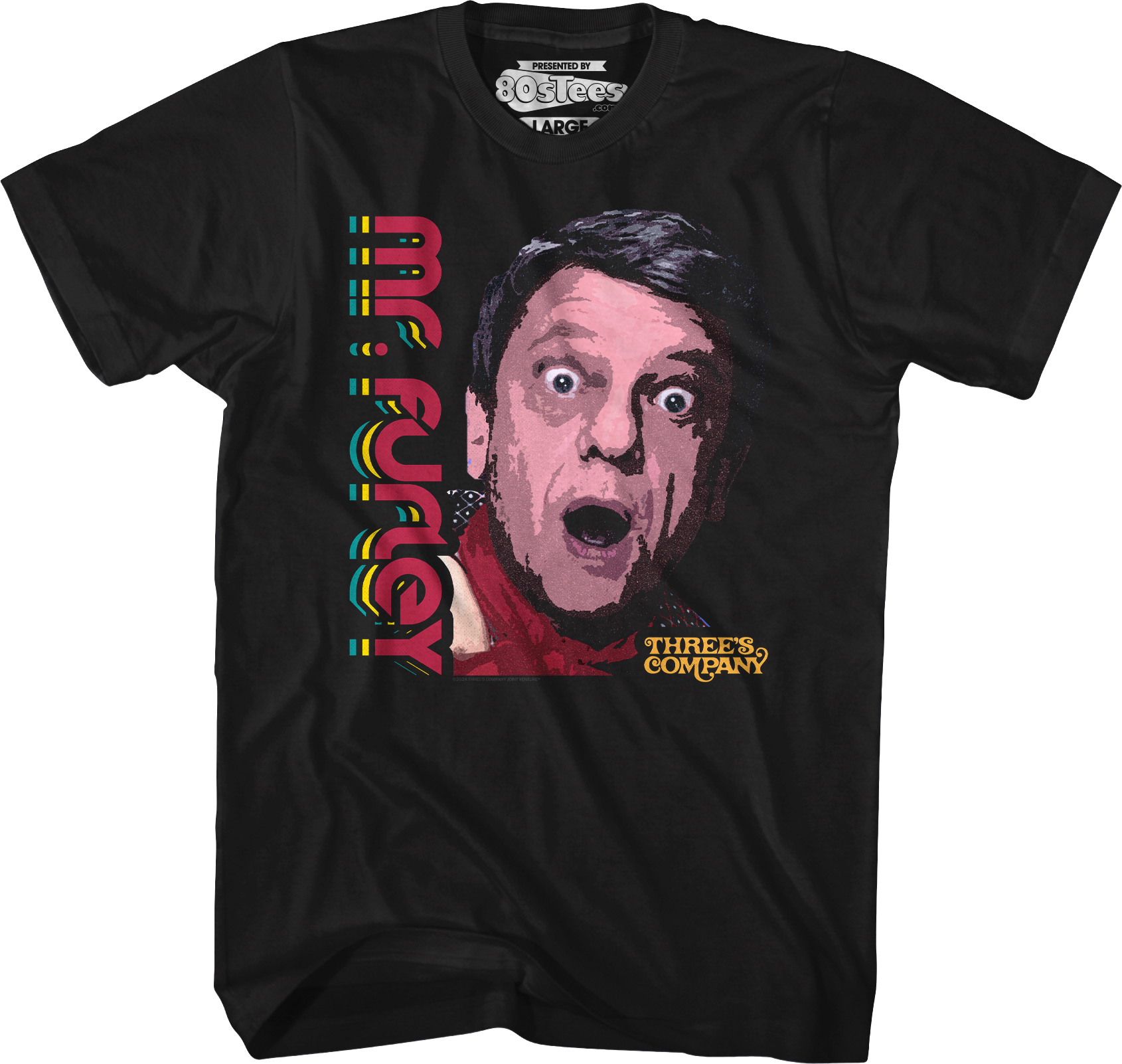 Retro Mr. Furley Three's Company T-Shirt Hoodie, Sweatshirt | CiraTrend.com (Image 1)