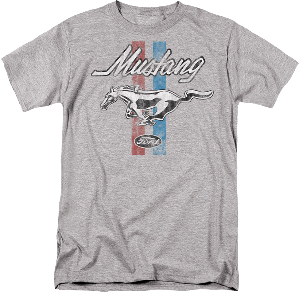 Retro Mustang Stripes Ford T-Shirt
