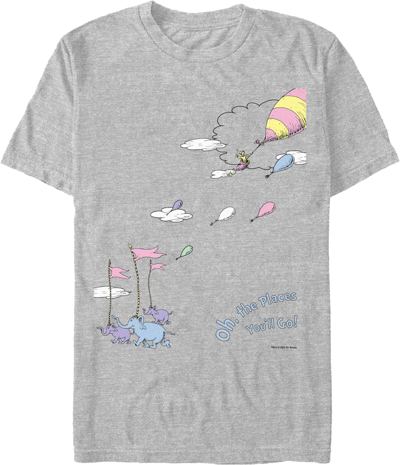 Retro Oh, The Places You'll Go! Dr. Seuss T-Shirt