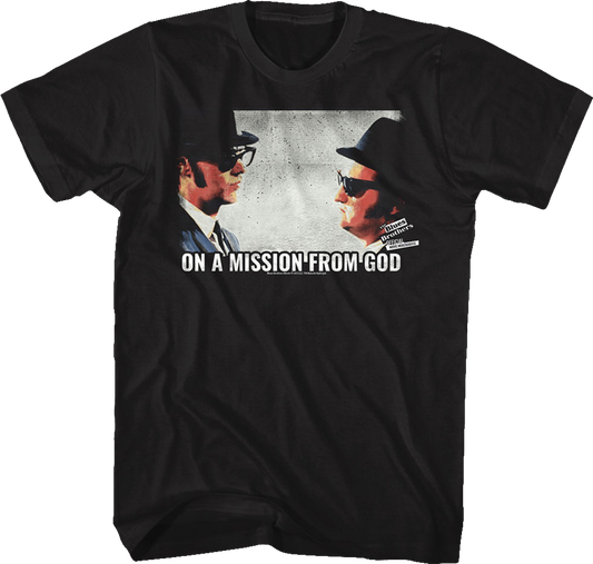 Retro On A Mission From God Blues Brothers T-Shirt
