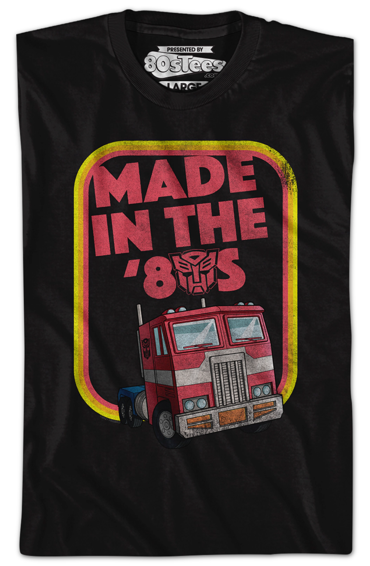 Retro Optimus Prime Made In The '80s Transformers T-Shirt