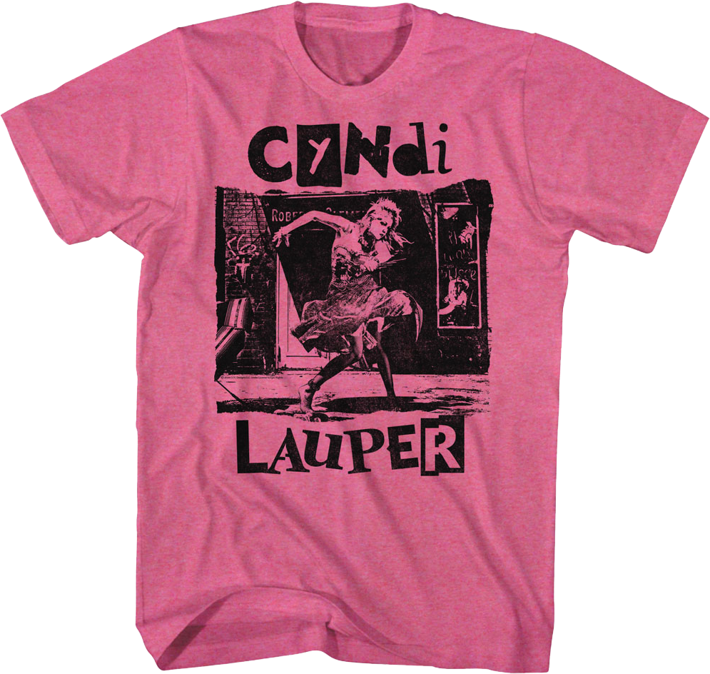 Retro Pink She's So Unusual Cyndi Lauper T-Shirt Hoodie, Sweatshirt | CiraTrend.com (Image 1)