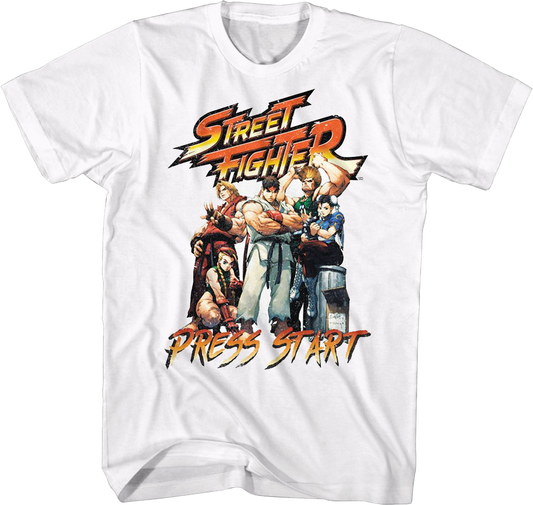 Retro Press Start Street Fighter T-Shirt