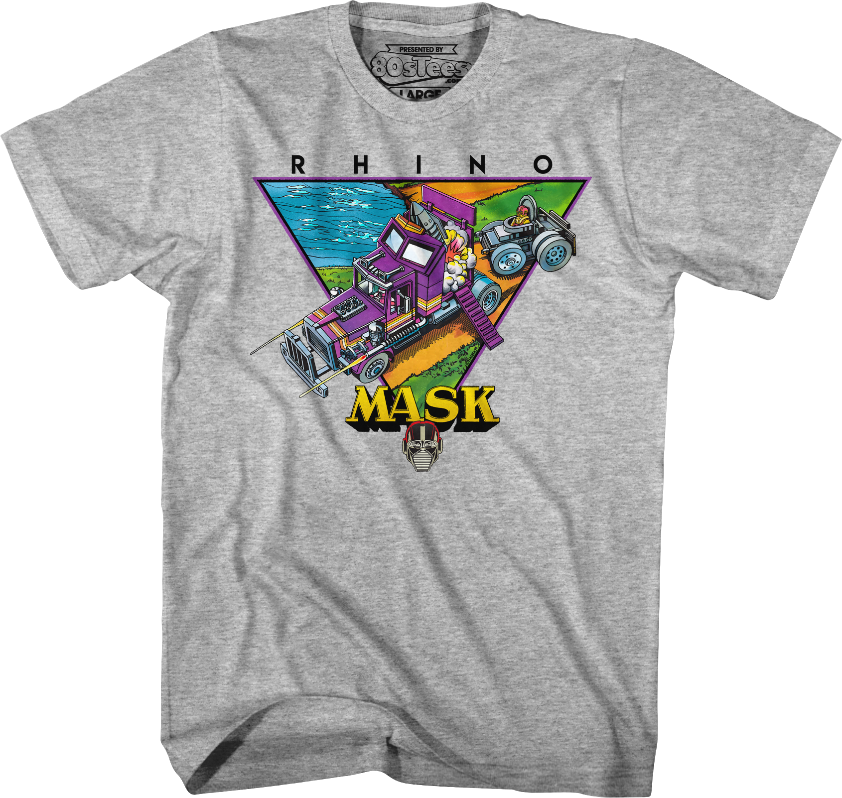 Retro Rhino MASK T-Shirt Hoodie, Sweatshirt | CiraTrend.com (Image 1)