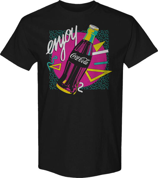 Retro Shapes Enjoy Coca-Cola T-Shirt