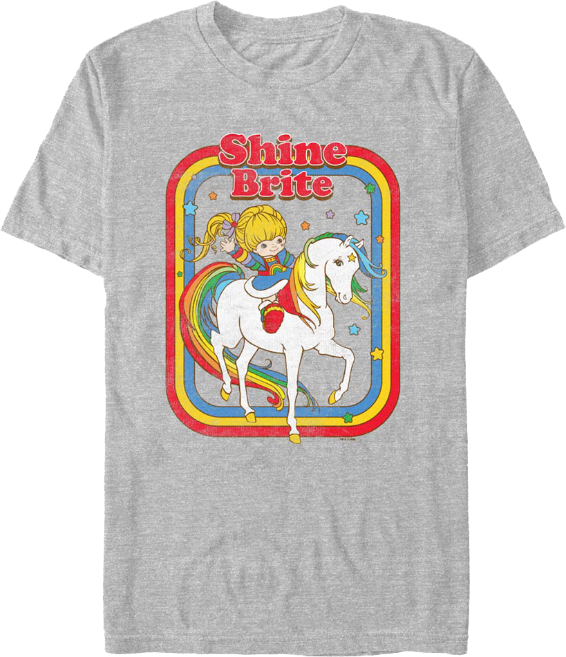 Retro Shine Brite Rainbow Brite T-Shirt Hoodie, Sweatshirt | CiraTrend.com (Image 1)