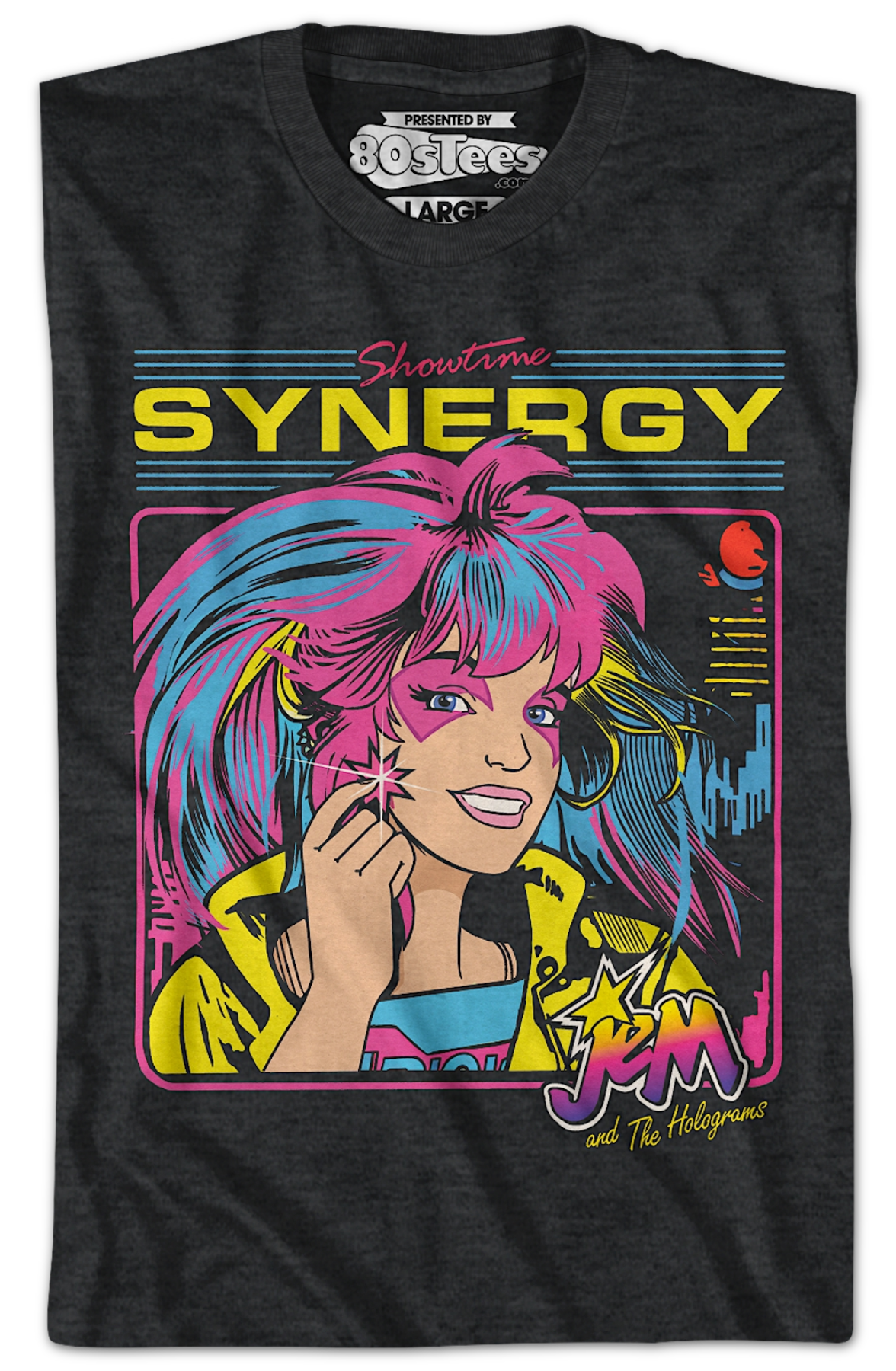 Retro Showtime Synergy Jem T-Shirt Hoodie, Sweatshirt | CiraTrend.com (Image 2)