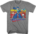Retro Stripes Collage Mega Man T-Shirts, Hoodie, Sweatshirt
