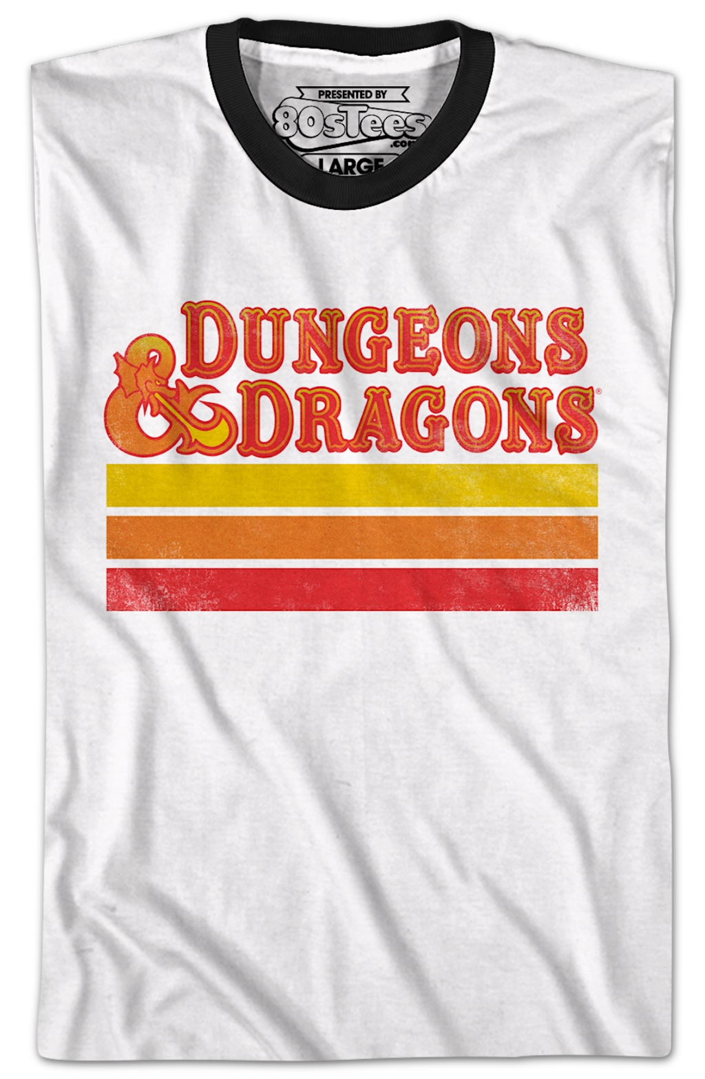 Retro Stripes Dungeons & Dragons Ringer Shirt T-Shirts, Hoodie, Sweatshirt