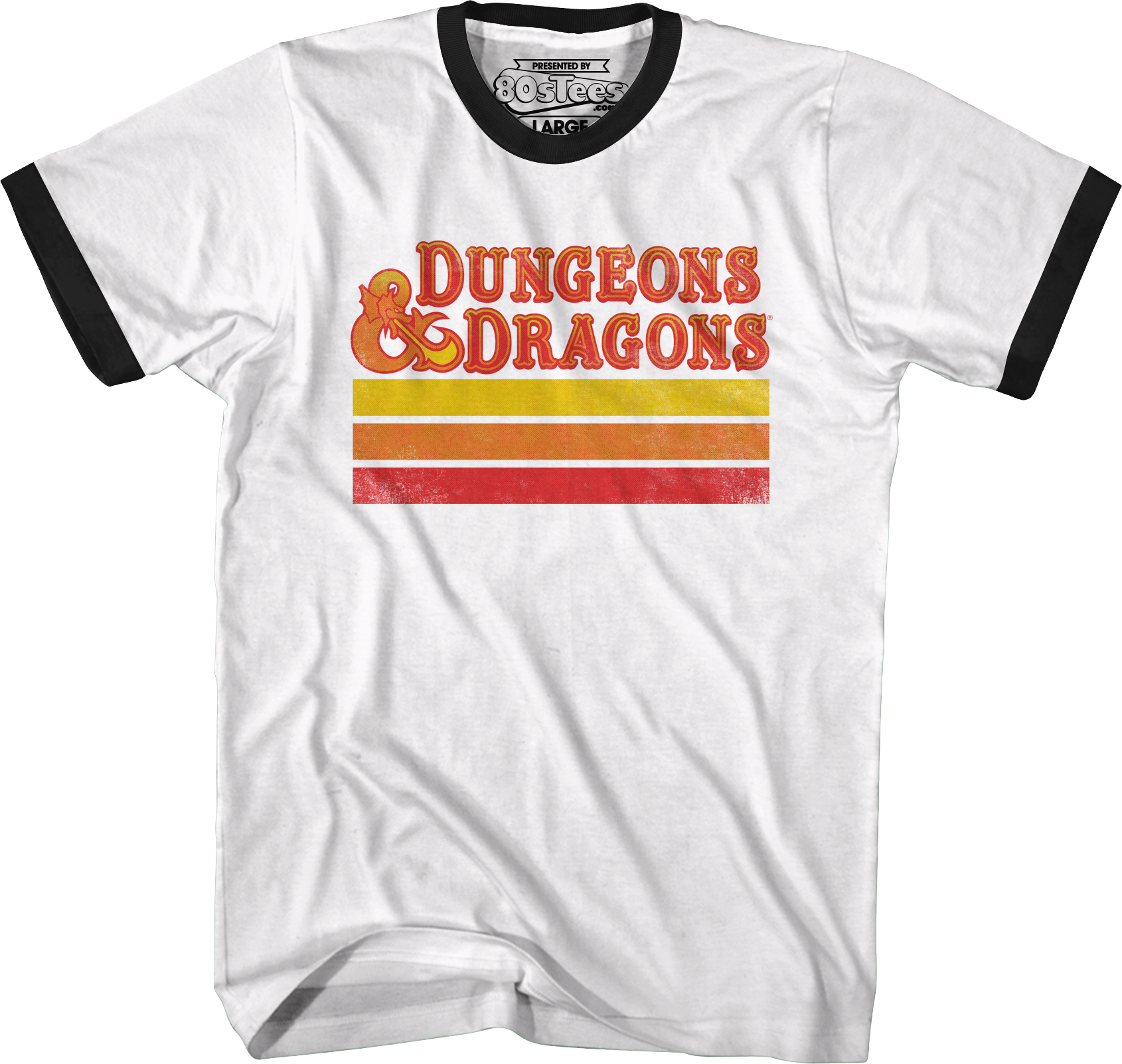 Retro Stripes Dungeons & Dragons Ringer Shirt T-Shirts, Hoodie, Sweatshirt